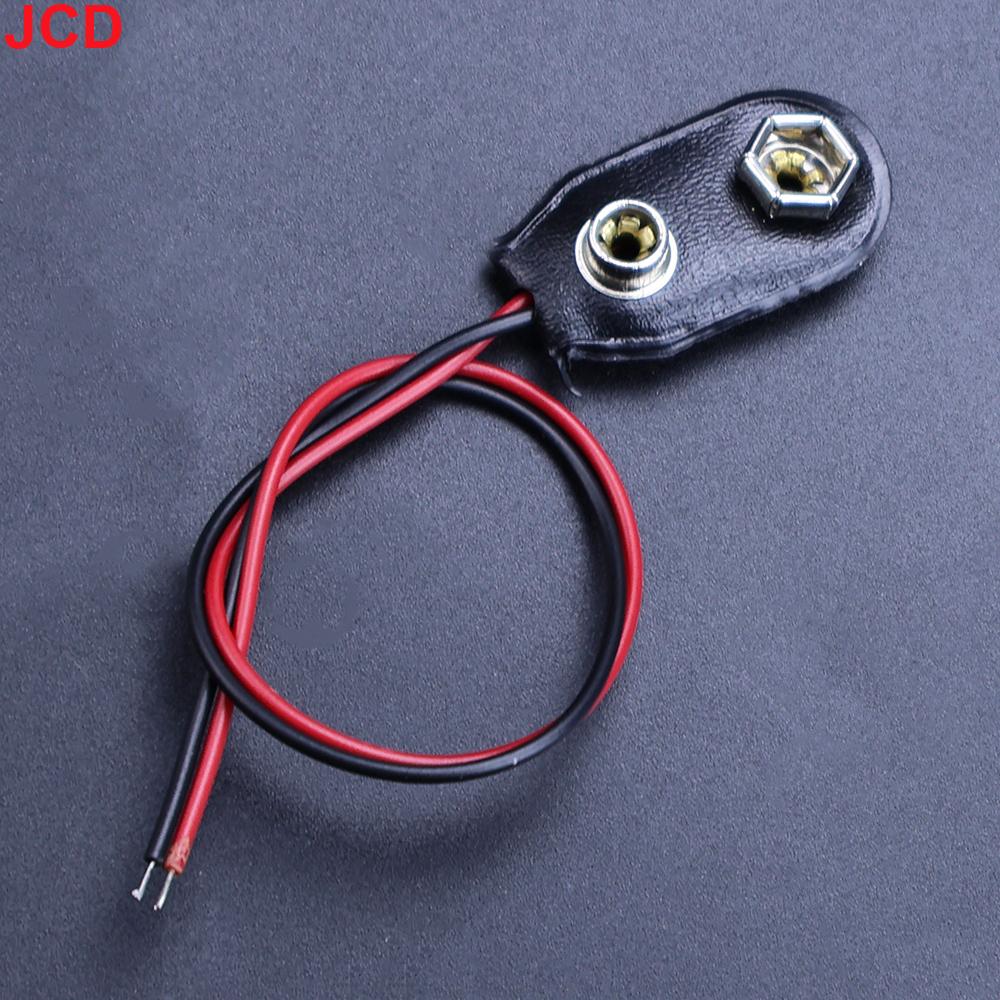 5pc 9V Battery Connector Power Clips DC Jack Male Female Alligator Snap Adapter Wire Holder Cable 9 Volt Lead Socket Plug Barrel