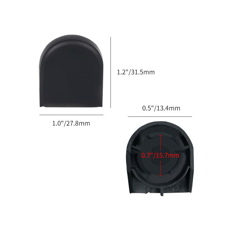 4 piezas Tapa de tuerca de cabeza de brazo de limpiaparabrisas de coche para Toyota Yaris Corolla Verso Auris Plástico 85292-0F010 Tapa de cubierta de brazo de limpiaparabrisas de repuesto