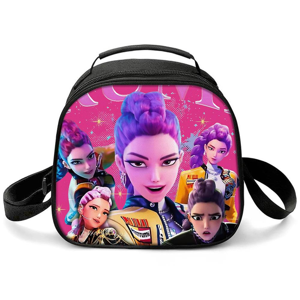 KPOP Witch Hunters Printed Cartoon Student Warm Lunch Bag Messenger Bag