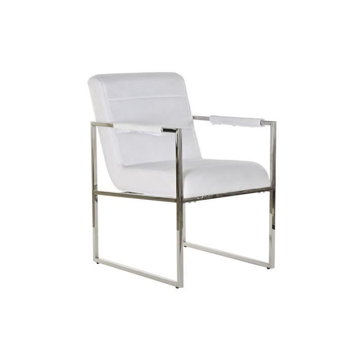 White Steel Polyester Chair