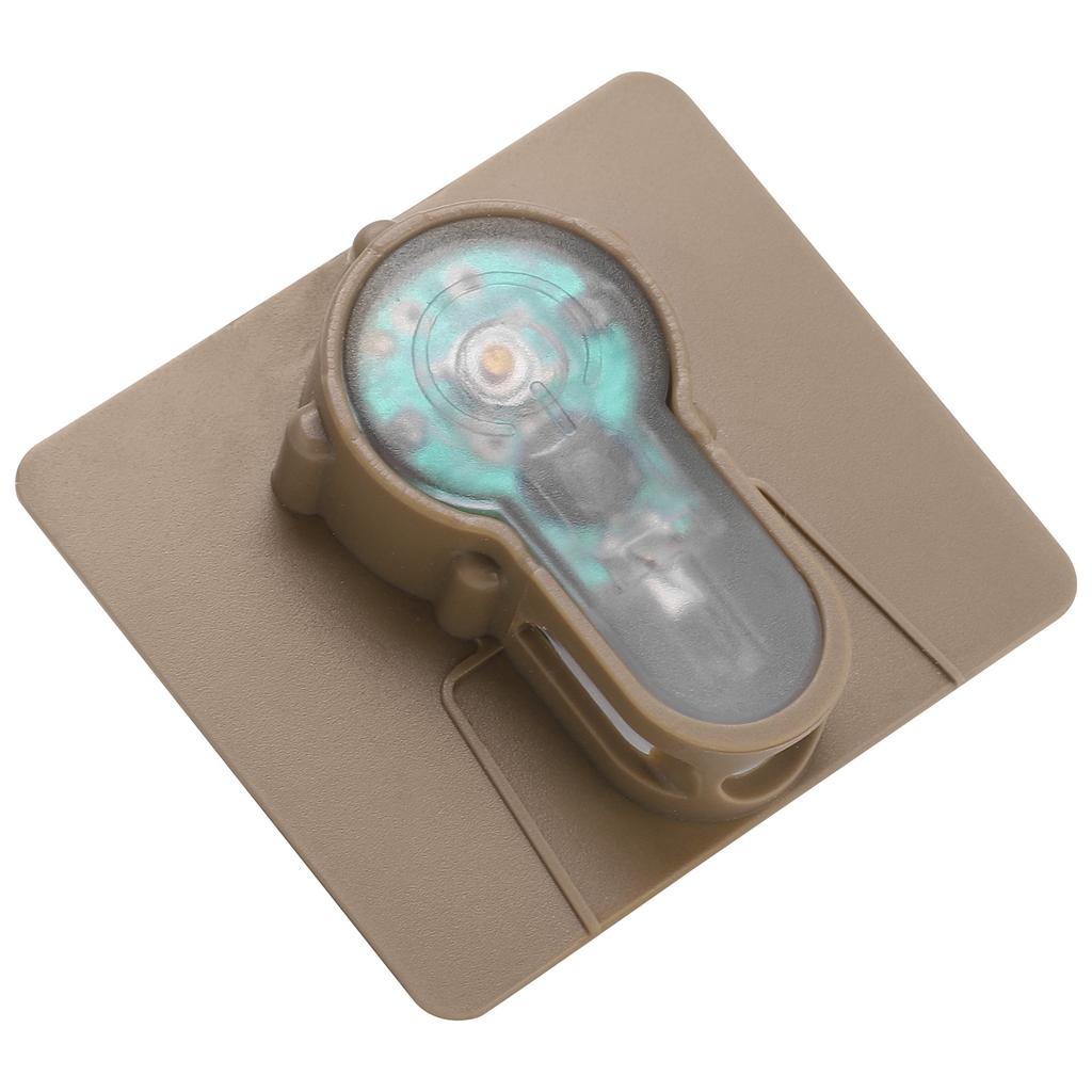 Signal Light Molle Waterproof Military Hunting Vest Helmet Safety Light with Hook and LoopMud Color Bottom Blue Light