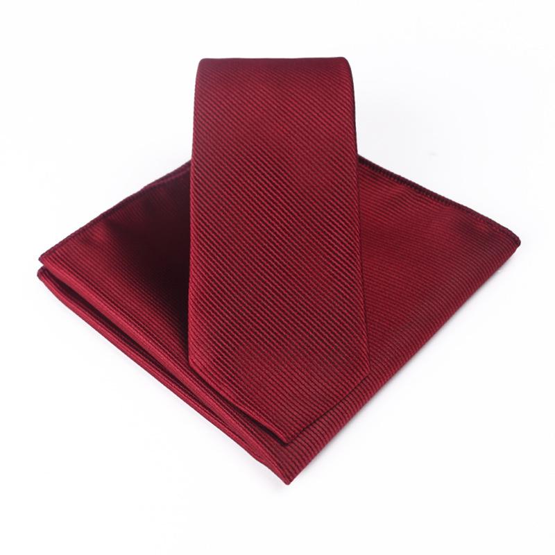 

Мужской галстук из тканого полиэстера, регулируемые карманные платки, галстук-бабочка в стиле ретро для мальчиков темно-красного