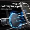 Magnetic Car Phone Holder Rotatable Wireless Charger Type C LED Light for iPhone 16 15 14 13 12 Pro Max Fast Charging Station