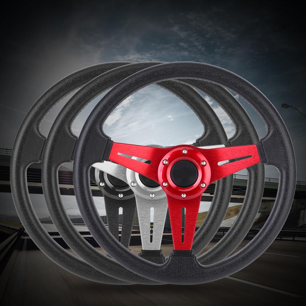 350mm/14in Racing Car Steering Wheel Comfortable Drifting Steering Wheel Universal For Cars