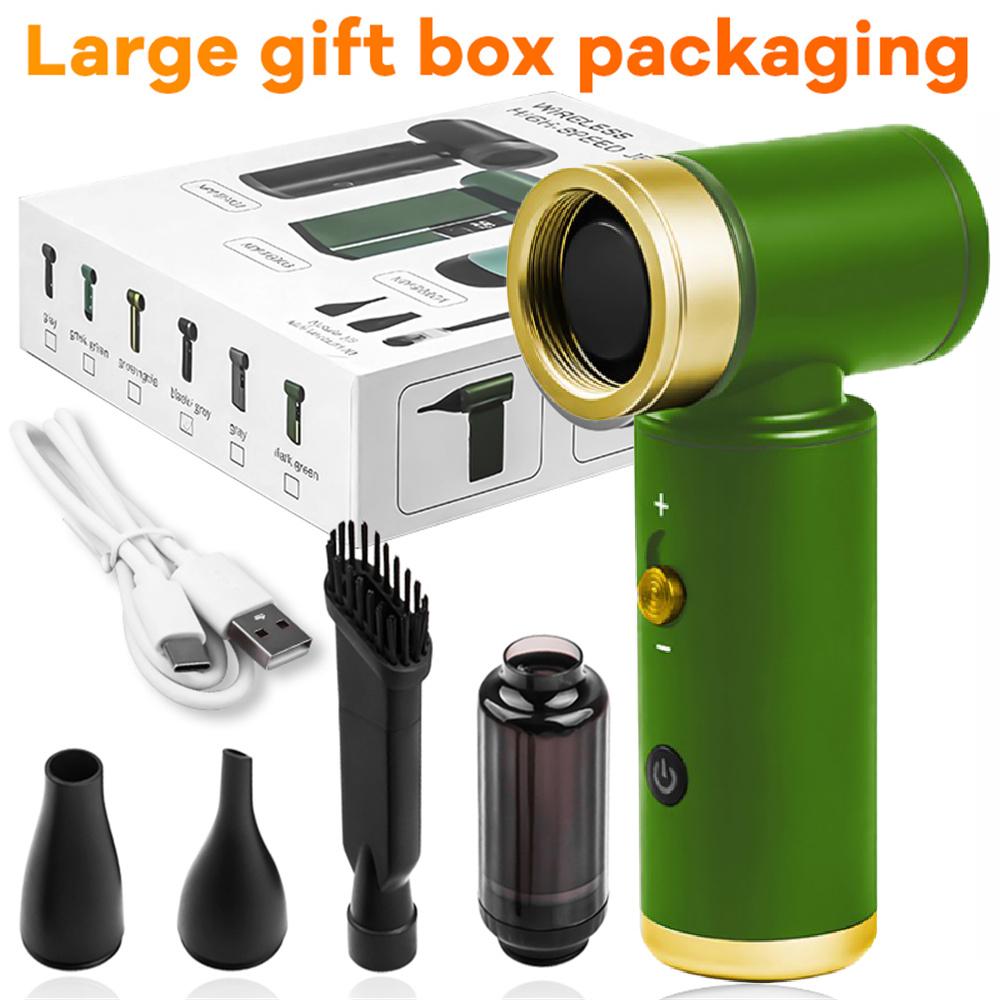 99 000 obr./min Turbo Wentylator Odrzutowy Elektryczny Dmuchacz Powietrza Z 2 Dyszami Mocna Dmuchawa Powietrza Bezszczotkowa Dmuchawa Odrzutowa Narzędzia do Czyszczenia Samochodu i Klawiatury