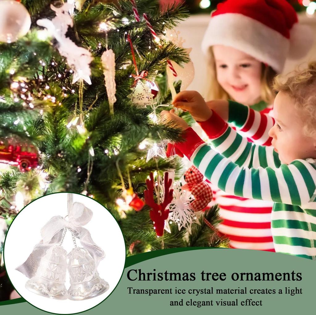 Crystal Christmas Ornaments Winter Holiday Pendant Christmas Decorations Indoor For Holiday Party Celebration Winter Home Indoor