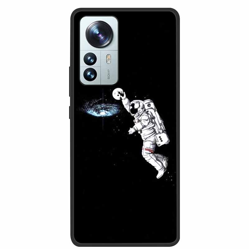 For Xiaomi 12T Pro Phone Case Cover Lion Wolf Black Soft Silicone Case For Xiaomi 12T Pro Back Cover Case 12 T 12TPro Funda Capa