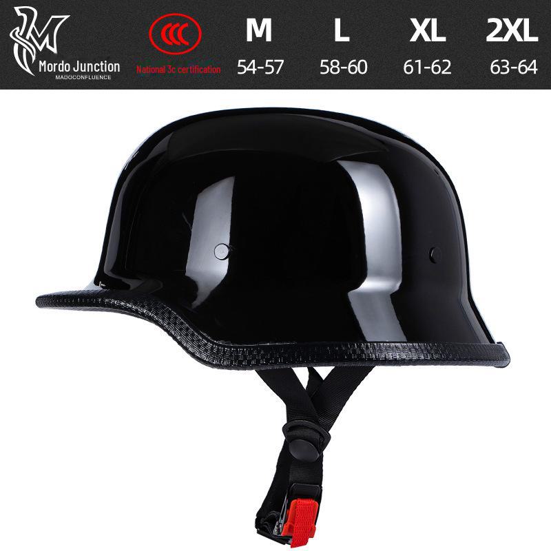 Retro Cross-Border Motorcycle Helmet: Lightweight, Summer Half-Helmet for Men & Women.