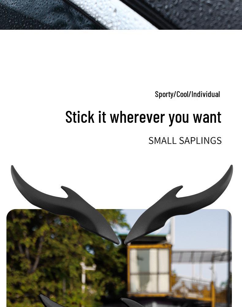 Universal Dragon Horn Car Roof Decoration: Creative Sedan Exterior Light Flow Fin Modification