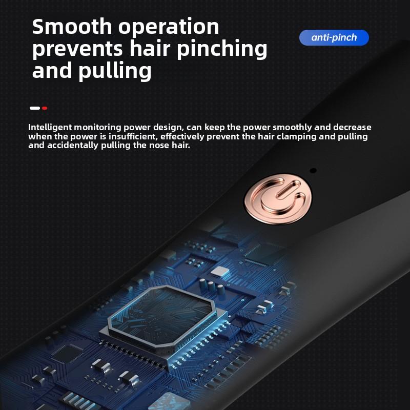 Unisex Elektrischer Nasenhaartrimmer USB Wiederaufladbarer Nasenhaarentferner Selbstgebrauch Nasenloch- und Ohrlochhaarentfernungsinstrument