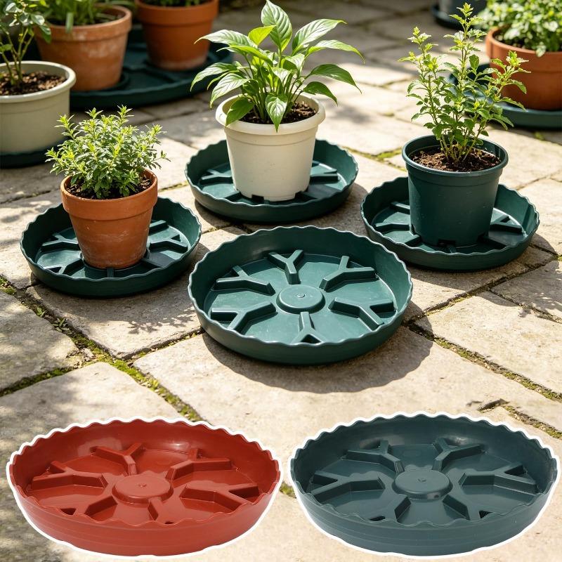 S/M/L Y-shaped Flower Pot Tray Breathable Draining Prevents Root Rot Pots Trays Plant Water Catcher Drip Trays Flowerpot Saucers