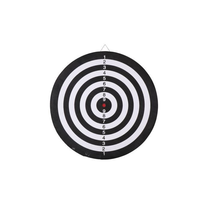 Cible de fléchettes Master Darts - Avec 6 flèches - Tableau de bord en carton - 41cm