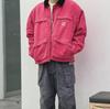 High-Quality Vintage Washed Canvas Lapel Jacket - Zipper Loose Fit for Couples