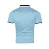 Summer Men's Patchwork T-shirt, Men's Youth Sports Fashion Short Sleeved Polo Shirt