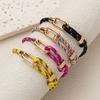 Adjustable Couple Bracelet Colorful Rope Modern Design Comfort Fit Lightweight Jewelry Gift For Him Her