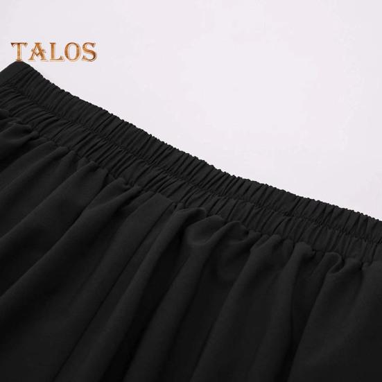 Damenrock, elastisch, hohe Taille, A-Linie, Midirock, kontrastfarbenes Karomuster, breiter Saum, wadenlanger Rock für den Alltag