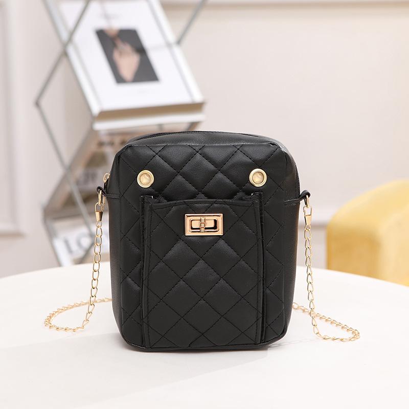 Embroidered horizontal mobile phone bag oblique span bag summer new women's clutch bag simple shoulder bag
