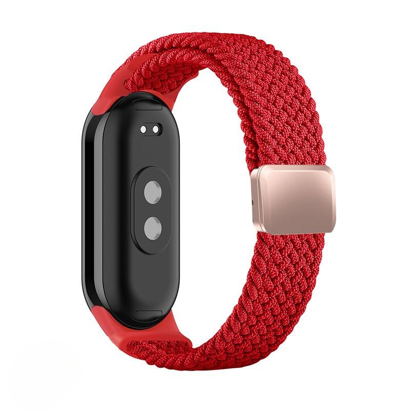 Braided Nylon WatchBand Strap For Xiaomi Mi Band 10 Smart Wristband Braided Elastic Weave Bracelet Miband 8 9 Watchstrap