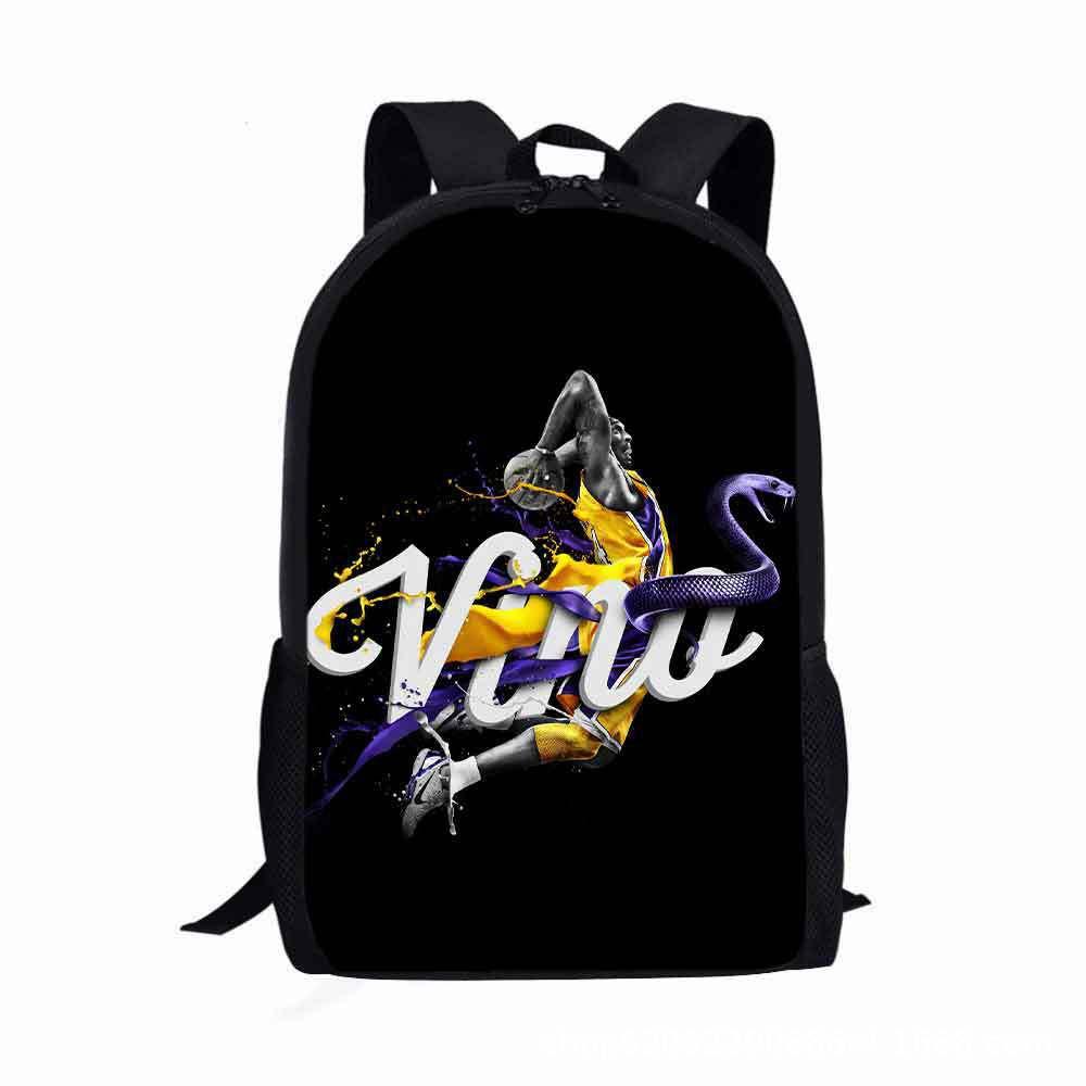 Stylish Kobe Curry James Basketball Star Backpack For Kids And Teens