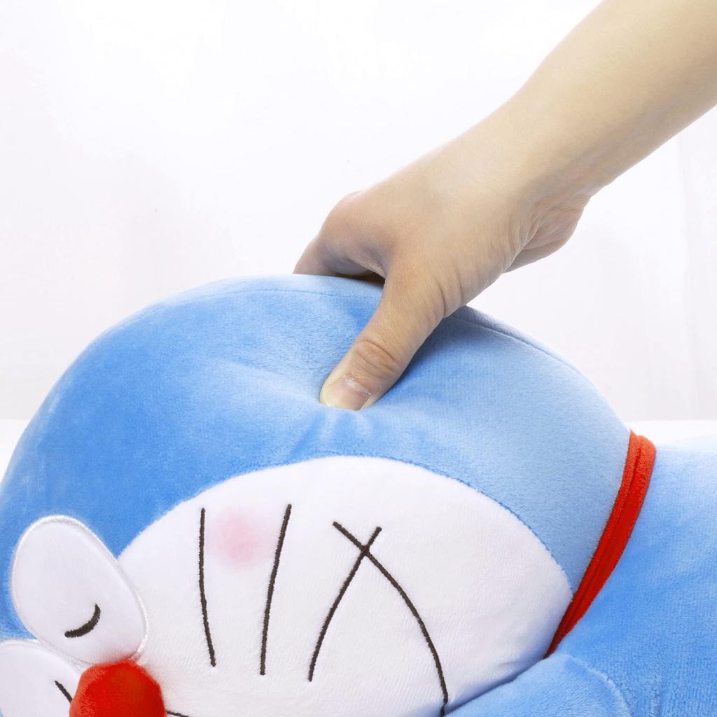 MORIPiLO Tělový polštář Morishita pro děti a dospělé Doraemon Blue Bag 45cm Nadýchaný materiál Vycpaný polštářek Postavy Zboží Shogakukan 4620697 (Dar