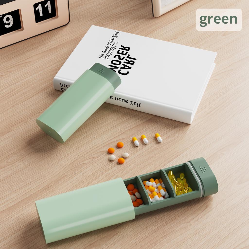 New Portable 3 Grids Travel Small Pill Box Cases Container Organizer Storage Tablets Vitamin Pills Medicine FishOils Separation