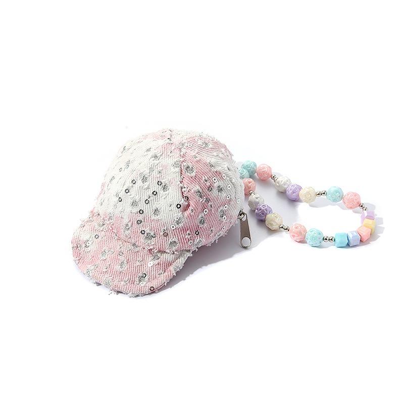 New Sequined Change Bag Cosmetic Bag Cap Earphone Bag Neck Male Creative Universal Storage Bag Pendant Female Male