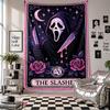 Wall TapestryScream Ghostface Art Hanging Cloth Decorative Background Cover for Room Decoration