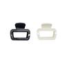 Trendy Suqare Soft Silicone Hair Claw Clips Flexible Anti Collision Shark Clip Protection Head Women's Non Fragile Accessories K