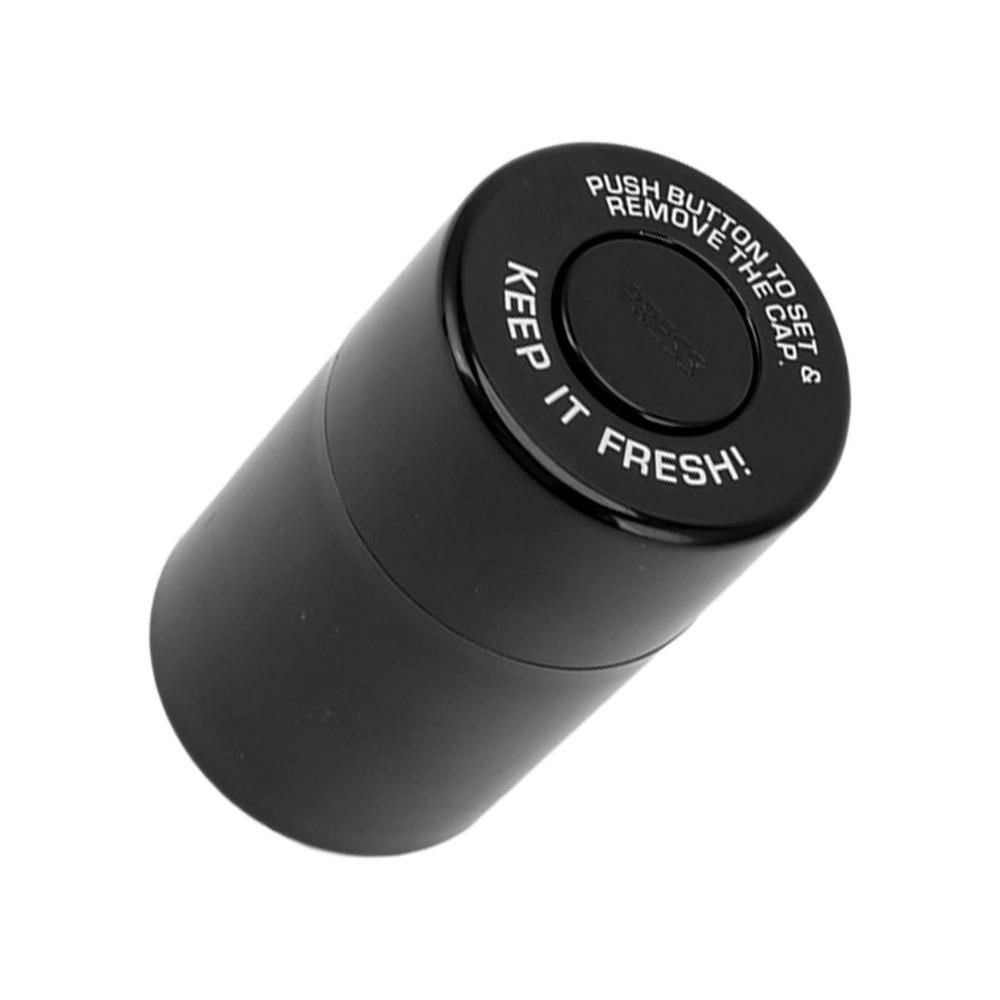 Round Airtight Stash Jar Compact Vacuum Sealed Herb Storage Case Plastic Leak Proof Smell Proof Container Tea Storage