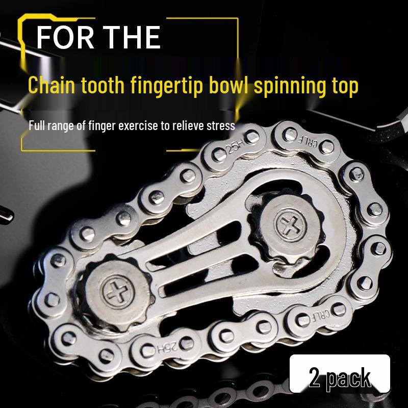 Metal Gear Linkage Fidget Spinner - Mechanical Stress Relief Toy