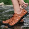 38-48 Summer Men's Plus Size Lightweight and Fashionable Casual Leather Sandals Breathable Beach Shoes