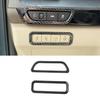 Carbon Fiber Front Headlight Button Switch Cover Trim For Kia Carnival 2021 2022