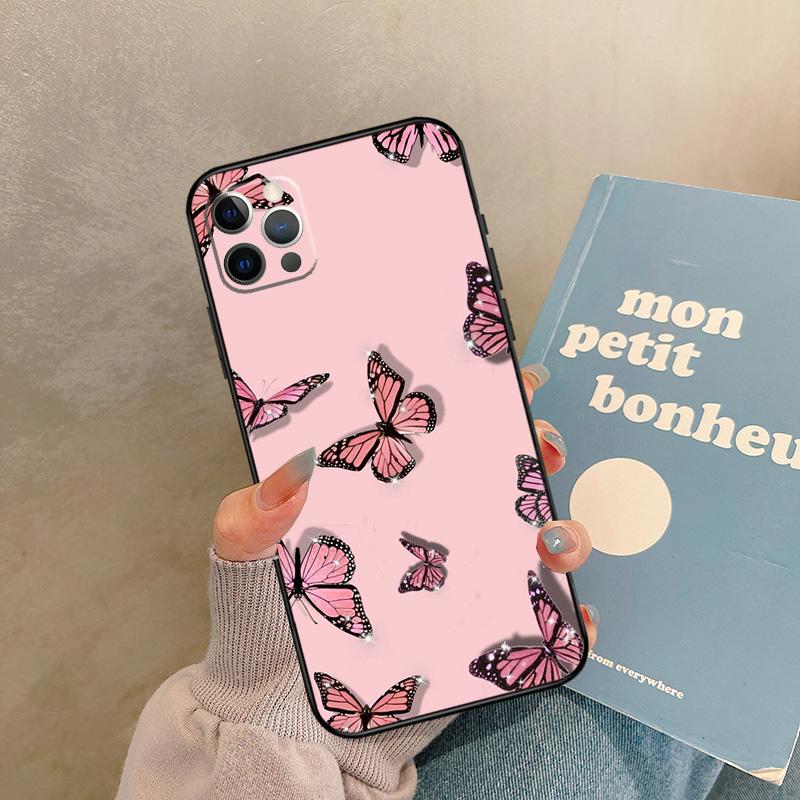 

Butterfly Case For iPhone 17 Air 16 15 14 13 11 12 Pro Max 13 mini XR 15 16 Plus 16e Back Cover Shell iPhone 14 Plus