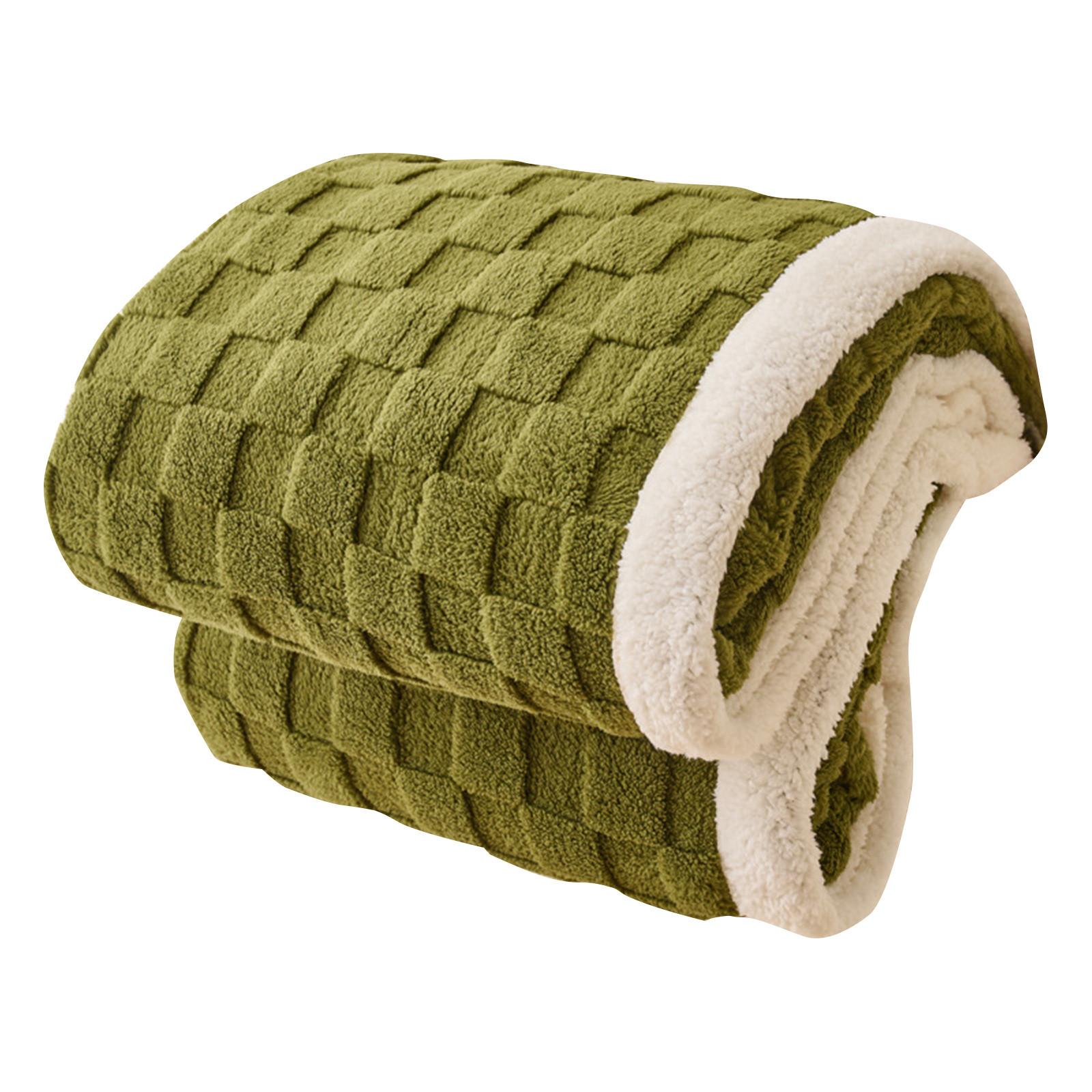 Soft Blanket, Soft Warm Thick Winter Blanket, Reversible Cozy Blanket For Bed, Sofa, Chair And Couch, Wool Blanket One Size