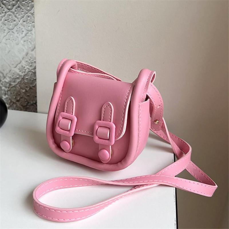 Chic Mini Saddle Bag  Lipstick Bag for Women Stylish Vintage Simple Small Handbag Shoulder Bag for Girls Square Crossbody Bag
