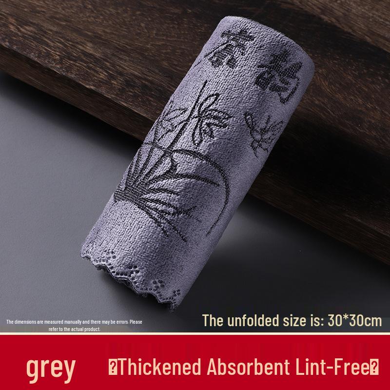 Prémiová absorpční utěrka na kung-fu čaj - Zesílená utěrka na čištění čajového stolku ve stylu zen