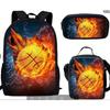 Football Backpack Student School Bag Painted Printing Anti-splashing