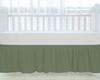 Silentnight 100% Egyptian Cotton Crib Skirt / Dust Ruffle Ð High Thread Count, Soft & Breathable, Ruffled Nursery Bedding for Cribs & Toddler Beds