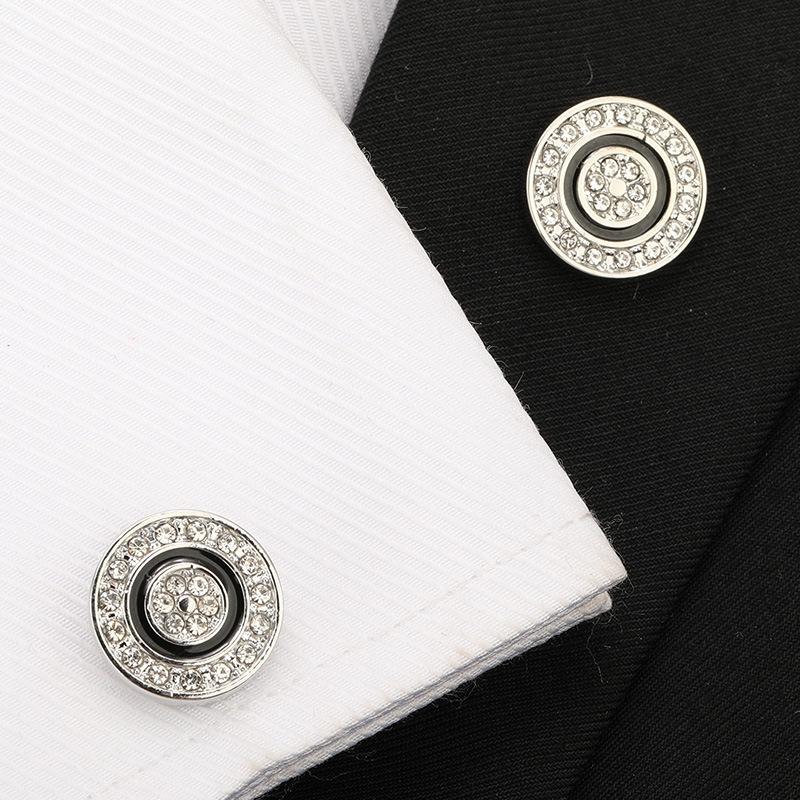 

Men S Business Groom Wedding Best Man Fashion Exquisite Versatile Brooch French Cufflink Set Gift Box copper