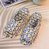 All-Season Non-Slip Indoor Slippers for Couples with White Sole
