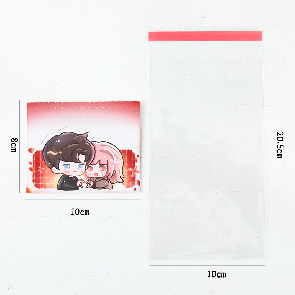 Self-Sealing Cute Card Packaging Bag Set for Small Cards