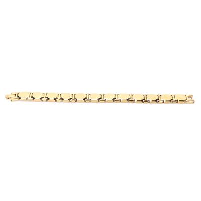Simple Stylish Titanium Steel Magnet Therapy Bracelet Men Women Magnetic Bracelet Gold