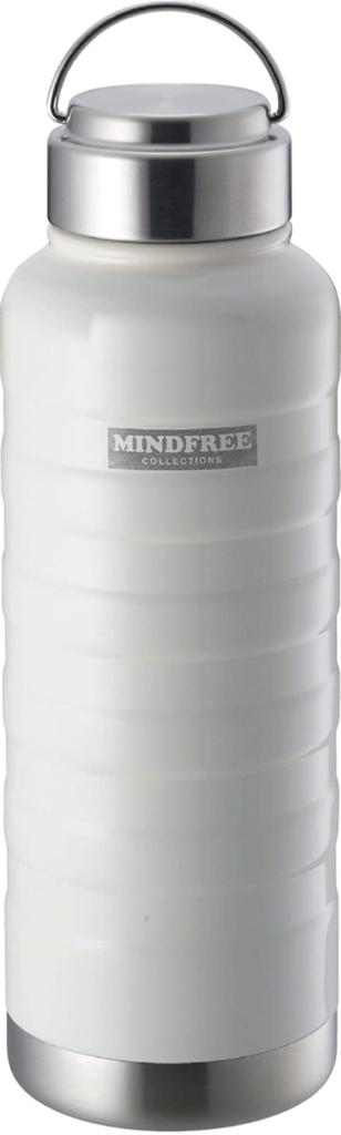 Kakusei Stainless Steel Mug Bottle, White, 1000ml, MF-10W
