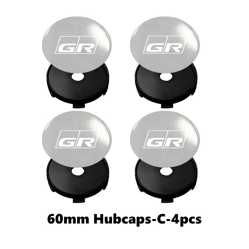 4Pcs 56mm/60mm Car Wheel Center Hub Cap Rim Cover For Toyota GR Yaris Corolla Prius Aqua Vios Mirai Hilux Auris CHR