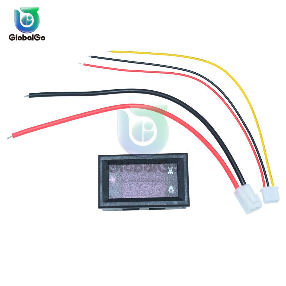 DC 100V 10A Mini 0.28inch LED DC Digital Voltmeter Ammeter Amp Volt Current Ampere Meter Tester Amperemeter Car Outdoor Indoor