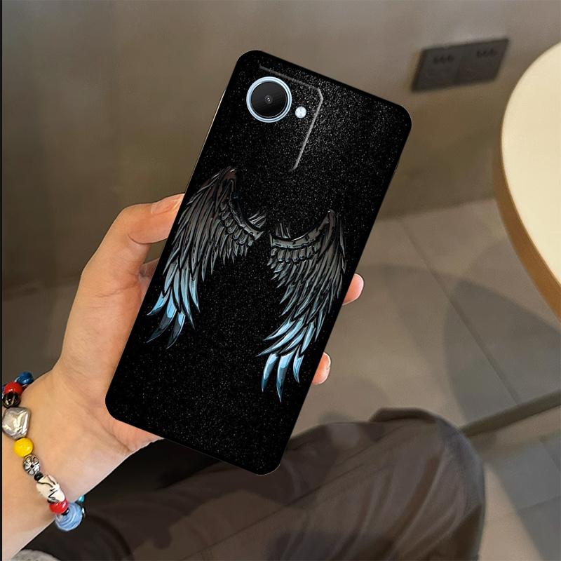 

Крылья Ангел Дьявол Чехол Для Realme C53 C55 C51 C25 C63 C61 C65 C67 C71 C75 GT6 GT7 Pro 11 12 13 14 15 Pro Plus Realme C75 4G