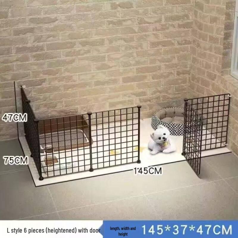 Indoor Small Dog Gate for Bichon, Corgi, Chihuahua Fence Style Cage