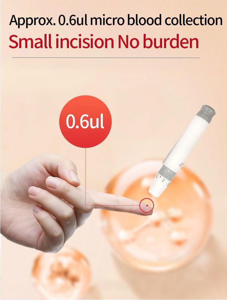 Home Blood Glucose Meter for Middle-aged and Elderly - No Calibration Needed