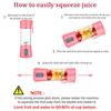 380ml Blue/Pink Mini Portable Blender Milkshake Cup With USB Rechargeable 6 Blades Mini Fruit Juice Mixer Shake Take Juice Cup