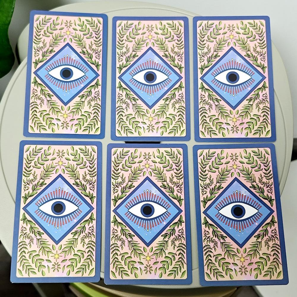12*7cm Mystic Soul Tarot 78 Pcs Cards with Guidebook - Vibrant Colors Throughout The Deck, To Uplift The Energy of The Reader